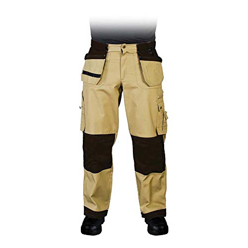 Leber&Hollman LH-Rofter_58 Bond Schutzhose, Khaki-Schwarz, 58 Größe von LEBER & HOLLMAN