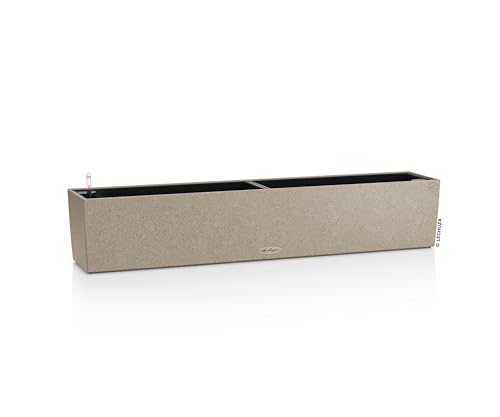 LECHUZA-Pflanzgefäß BALCONERA Stone 100 sandbeige, Balkonkasten mit Bewässerungssystem, Wasserstandsanzeiger und Pflanzeinsatz, Stein-Optik, 99 x 19 x 19 cm, 15437 LECHUZA-Pflanzgefäß BALCONERA Stone 100 sandbeige, Balkonkasten mit Bewässerungssystem, Wasserstandsanzeiger und Pflanzeinsatz, Stein-Optik, 99 x 19 x 19 cm, 15437 von Lechuza