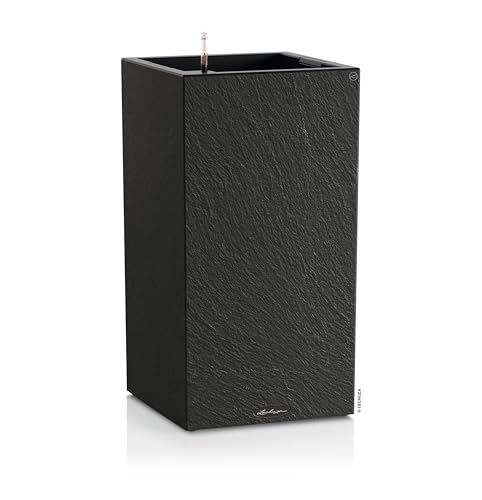 LECHUZA-Pflanzgefäß Canto Slatestone 40 high Dark Grey, Pflanzgefäß mit Bewässerungssystem, Wasserstandsanzeiger und Pflanzeinsatz, Schiefer-Optik, 40 x 40 x 76 cm, 15956 LECHUZA-Pflanzgefäß Canto Slatestone 40 high Dark Grey, Pflanzgefäß mit Bewässerungssystem, Wasserstandsanzeiger und Pflanzeinsatz, Schiefer-Optik, 40 x 40 x 76 cm, 15956 von Lechuza