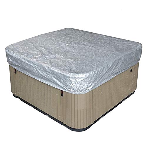 Ledph Hot Tub Abdeckung, Outdoor Aubenstaubschutz-Abdeckung Protector, Square Spa-Abdeckplane, Wasserdichtes Bad-Poolabdeckung, Hochleistungs-Spa-Cover, Anti-Uv-Badewanne SchutzhüLle,231 * 231 * 30cm von Ledph