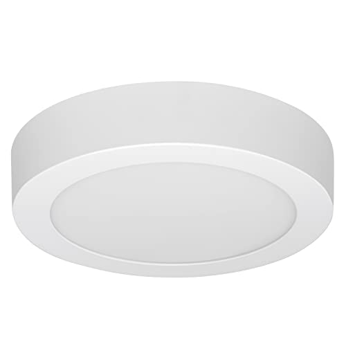 LEDVANCE LED SPOT SURFACE SMART+ Ø 20cm, Deckeneinbauspot für den Innenbereich, dimmbar, 12W, Farbtemperatur 3000 - 6500K, 900 Lumen, flaches modernes Design, inkl. Leuchtmittel, rund, weiß von Ledvance