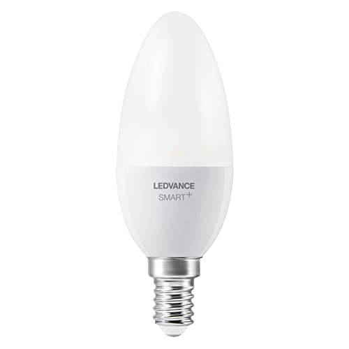 LEDVANCE Smart+ LED, ZigBee Lampe mit E14 Sockel, warmweiß, dimmbar, Direkt kompatibel mit Echo Plus und Echo Show (2. Gen.), Kompatibel mit Philips Hue Bridge von Ledvance