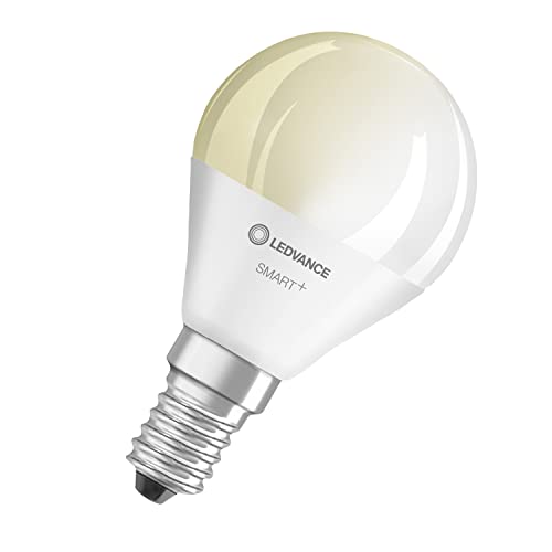 LEDVANCE Smarte LED-Lampe mit WiFi-Technologie für E14-Sockel, matte Optik ,Warmweiß (2700K), 470 Lumen, Ersatz für herkömmliche 40W-Leuchtmittel, smart dimmbar, 3-er Pack von Ledvance