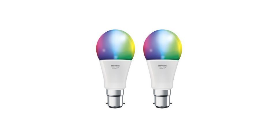 Ledvance LED-Leuchtmittel Classic A60 Smart+ ZigBee RGB Lampe B22d dimmbar 10W Glühbirne 2er, B22d, 2 St., warmweiß bis tageslicht+RGB, warmweiß bis tageslicht+RGB,Amazon Alexa, Google Assistant von Ledvance