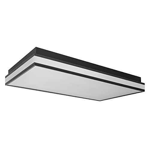 Ledvance ORBIS MAGNET SMART+ Wi-Fi 60x30cm, dimmbare LED Deckenleuchte für den Innenbereich, 42W, Farbtemperatur 3000-6500K, 4200 Lumen, Design-Lampe mit innovativem Magnetrahmen, schwarz von Ledvance