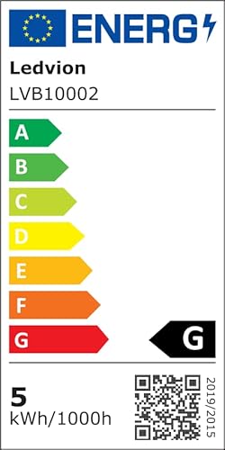 Ledvion 3er Pack LED Einbaustrahler Edelstahl, Rio, 5W, 2700K, ø85 mm, Dimmbar, Bad Einbauleuchten, Deckenspots Deckenstrahler, Einbauspots, Einbaustrahler Rahmen von Ledvion