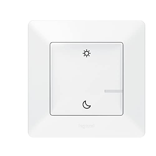 LEGRAND, Valena Life with Netatmo Funk-Szenentaster "Tag/Nacht", lokale Steuerung oder per App oder Sprachassistent (Alexa, Siri, ..), Szenarien sind in der App "Home + Control" programmierbar, 752189 von Legrand