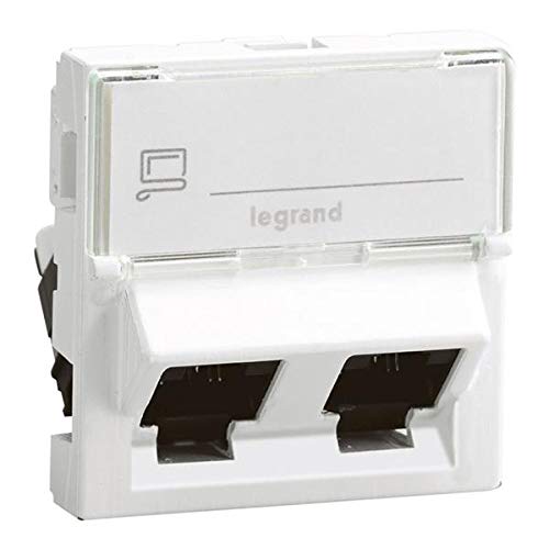 Legrand – Steckdose RJ45 Kategorie 6 FTP 2 weiß Modul 2 x 45 von Legrand