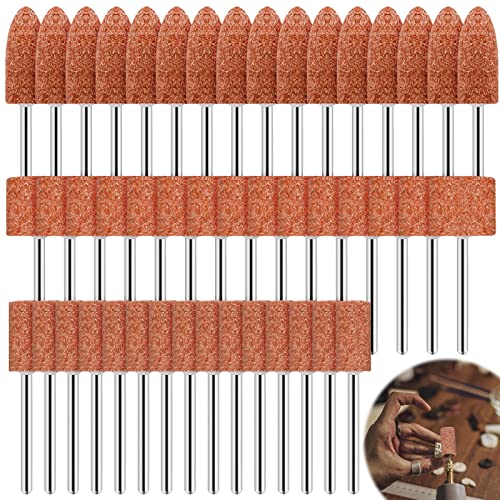 45PCS Korund Schleifspitze Set: Polierkopf Schleifstein Multifunktionale Schleifen Polieren Schleifaufsätz für Akkuschrauber Rotationswerkzeug Drehwerkzeug Präzisionswerkzeuge(Orange) von Leikurvo