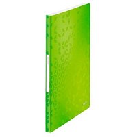 LEITZ WOW Sichtbuch DIN A4, 40 Hüllen grün-metallic von Leitz