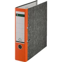 Leitz Ordner 1080 DIN A4 Rückenbreite: 80mm Orange Wolkenmarmor 2 Bügel 10805045 von Leitz