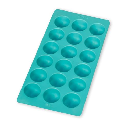 Lékué Eiswürfelbereiter, Gummi, SBS, blau, für 18 Eiswürfel, rund, 0620200V08C150, Türkis Lékué Eiswürfelbereiter, Gummi, SBS, blau, für 18 Eiswürfel, rund, 0620200V08C150, Türkis von Lékué