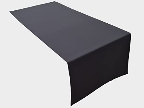 Lemos Home Hochwertiger Tischläufer Tischwäsche aus 100% Baumwolle Kollektion Konzept, Farbe & Größe wählbar (Tischläufer - 30x100cm, Anthrazit) von Lemos Home