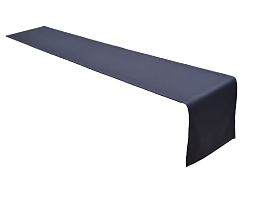 Lemos Home Hochwertiger Tischläufer Tischwäsche aus 100% Baumwolle Kollektion Konzept, Farbe & Größe wählbar (Tischläufer - 40x180cm, Anthrazit) von Lemos Home