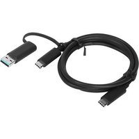 Lenovo USB-Kabel USB 3.2 Gen1 (USB 3.0 / USB 3.1 Gen1) USB-A Stecker, USB-C® Stecker 1.00m 4X90U906 von Lenovo