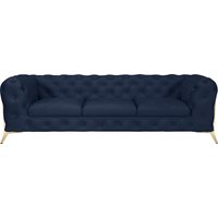 Leonique Chesterfield-Sofa "Amaury", aufwändige Knopfheftung, moderne Chesterfield Optik, Fußfarbe wählbar von Leonique