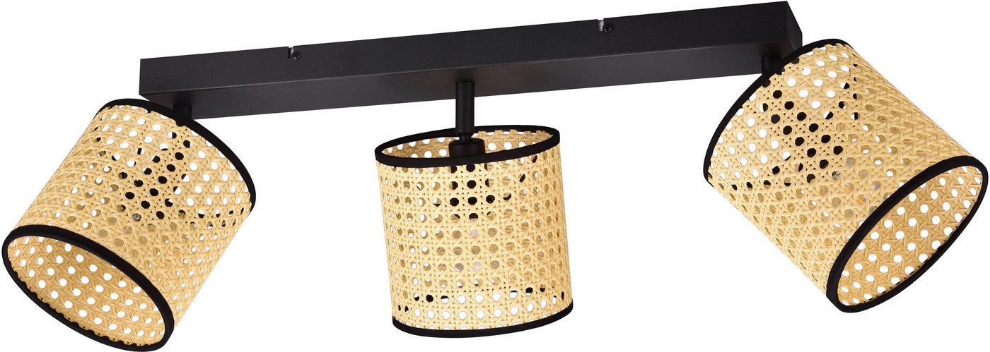 Leonique Deckenstrahler Jules, ohne Leuchtmittel, Deckenspot 3-flammig mit Wiener Geflecht, schwenkbare Spots, Ø 15cm Leonique Deckenstrahler Jules, ohne Leuchtmittel, Deckenspot 3-flammig mit Wiener Geflecht, schwenkbare Spots, Ø 15cm von Leonique
