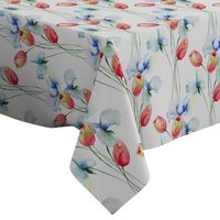 Handgemachte Dekorative Tischdecke, Tulpen Sweet Pea Print, Rechteck/ Quadratisch, Dekostoff von Letsstartwith1