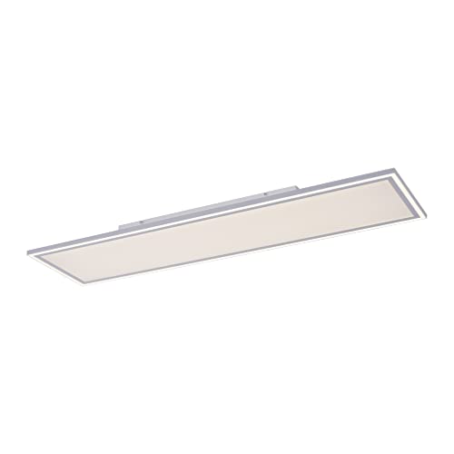 LeuchtenDirekt LED Deckenleuchte EDGING, weiss, 1xLED-Board/54W/2700-5000K, Innenleuchte, IP20, dimmbar, Funk-FB, CCT, Serienschalter, Memoryfunktion, 121,4 x 31,4 cm, 14852-16 von LeuchtenDirekt