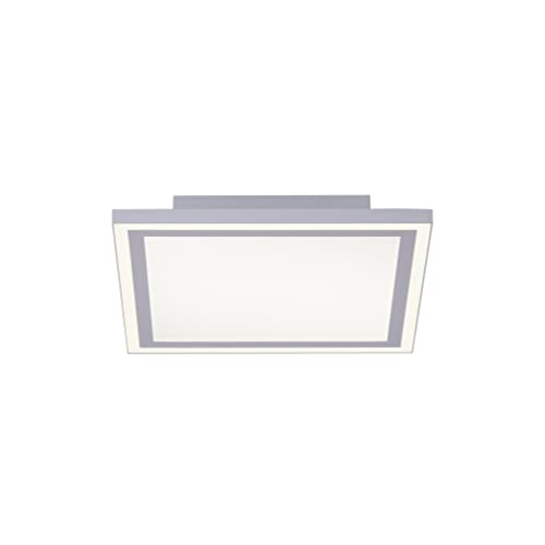 LeuchtenDirekt LED Deckenleuchte EDGING, weiss, 1xLED-Board/18W/2700-5000K, 1xLED-Board/13W/2700-5000K, Innenleuchte, IP20, dimmbar, Funk-FB, CCT, Serienschalter, Memory, 31,4 x 31,4 cm, 14850-16 von LeuchtenDirekt