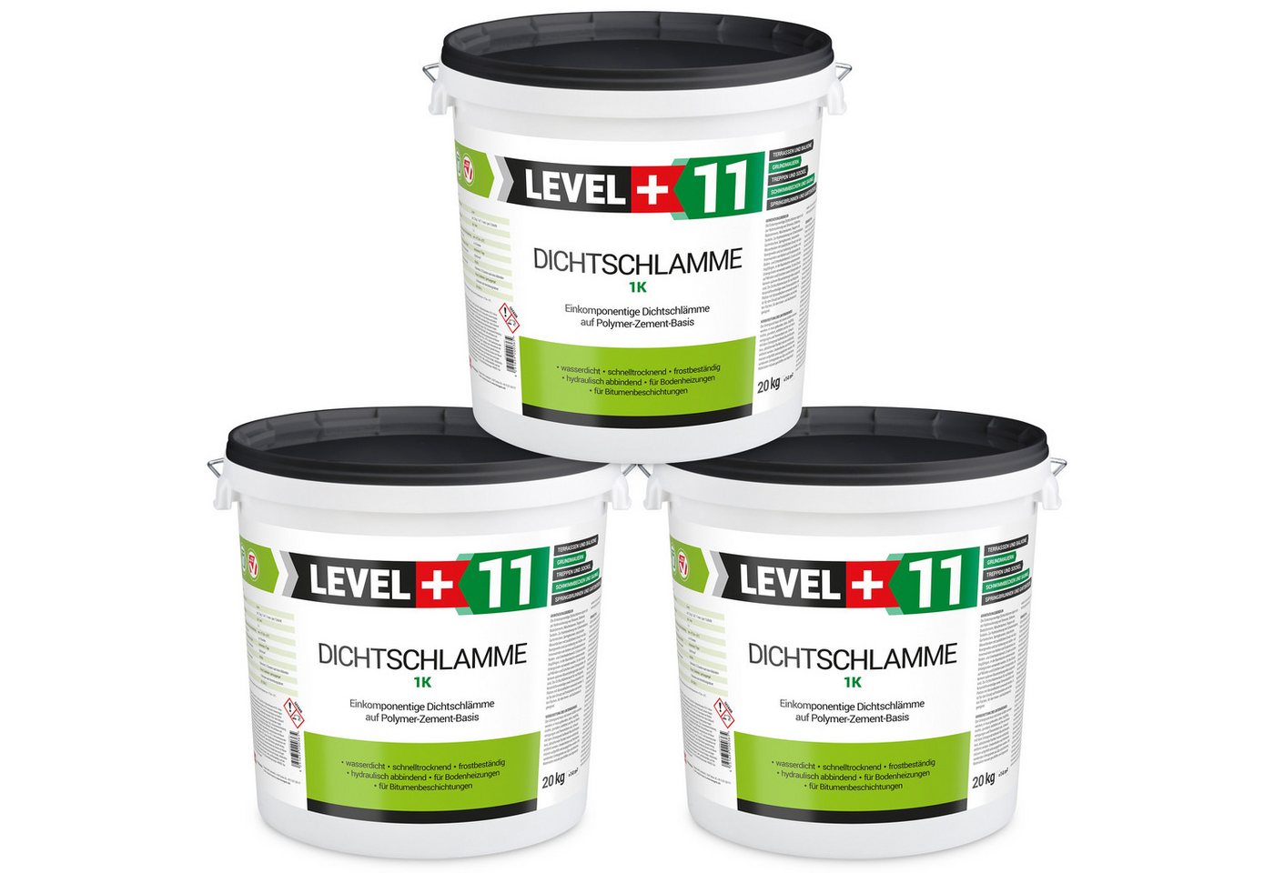 Level+ Dichtstoff LEVEL+ Dichtschlämme 1K Trockener Keller Abdichtung L+11 - 60KG Level+ Dichtstoff LEVEL+ Dichtschlämme 1K Trockener Keller Abdichtung L+11 - 60KG von Level+