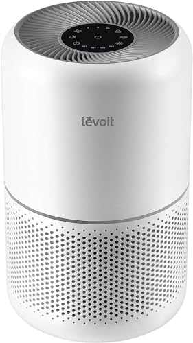 LEVOIT Luftreiniger HEPA Luftfilter für Allergiker, Air Purifier gegen Schimmel Staub Pollen Gerüche Tierhaare, 4 Ersatzfilter zur Auswahl, Timer leiser Schlafmodus,Weiß von Levoit