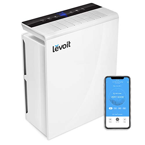 Levoit Luftreiniger HEPA Filter für Allergiker, CADR 230m³/h bis zu 48㎡ Wohnung, Luftfilter gegen 99,97% von Staub Pollen Rauch, Air Purifier mit Automodus 23dB Schlafmodus Timer, App Steuerung von Levoit