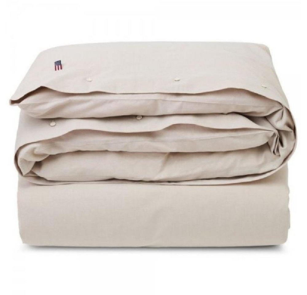 Bettwäsche LEXINGTON Bettwäsche Deckenbezug Pin Point Cotton Beige (155x220cm), Lexington von Lexington