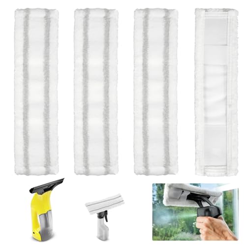 4 Stück Ersatzmikrofaser Wischbezug Kompatibel für Karcher WV1 WV2 WV5 Fenstersauger Sprühflasche Zubehör Fensterreiniger Ersatzteile 4 Stück Ersatzmikrofaser Wischbezug Kompatibel für Karcher WV1 WV2 WV5 Fenstersauger Sprühflasche Zubehör Fensterreiniger Ersatzteile von Libershine