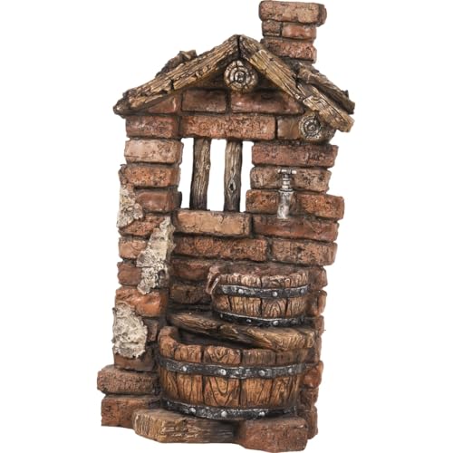 Gartenbrunnen Stein Optik klein 32 x 22 x 66 cm Braun aus Polyresin dekorativ Kaskadenbrunnen außen Wasserspiel Gartenbrunnen Stein Optik klein 32 x 22 x 66 cm Braun aus Polyresin dekorativ Kaskadenbrunnen außen Wasserspiel von Licht-Erlebnisse