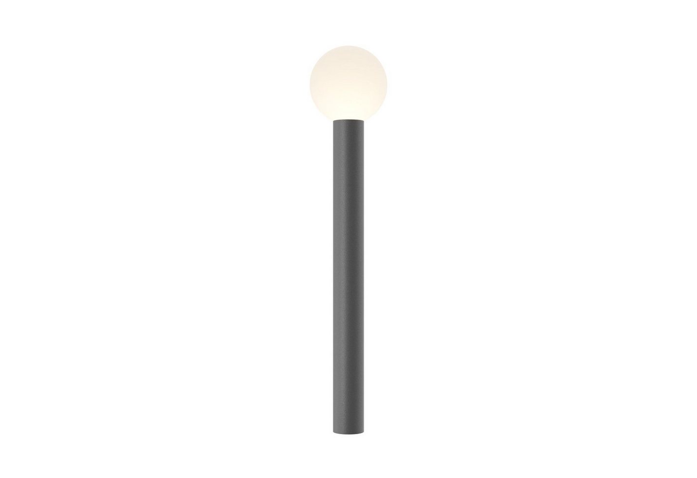 Licht-Erlebnisse Außen-Stehlampe EMIL, ohne Leuchtmittel, Aluminium E27 IP54 80 cm hoch Grau Weiß Kugelschirm Modern Licht-Erlebnisse Außen-Stehlampe EMIL, ohne Leuchtmittel, Aluminium E27 IP54 80 cm hoch Grau Weiß Kugelschirm Modern von Licht-Erlebnisse