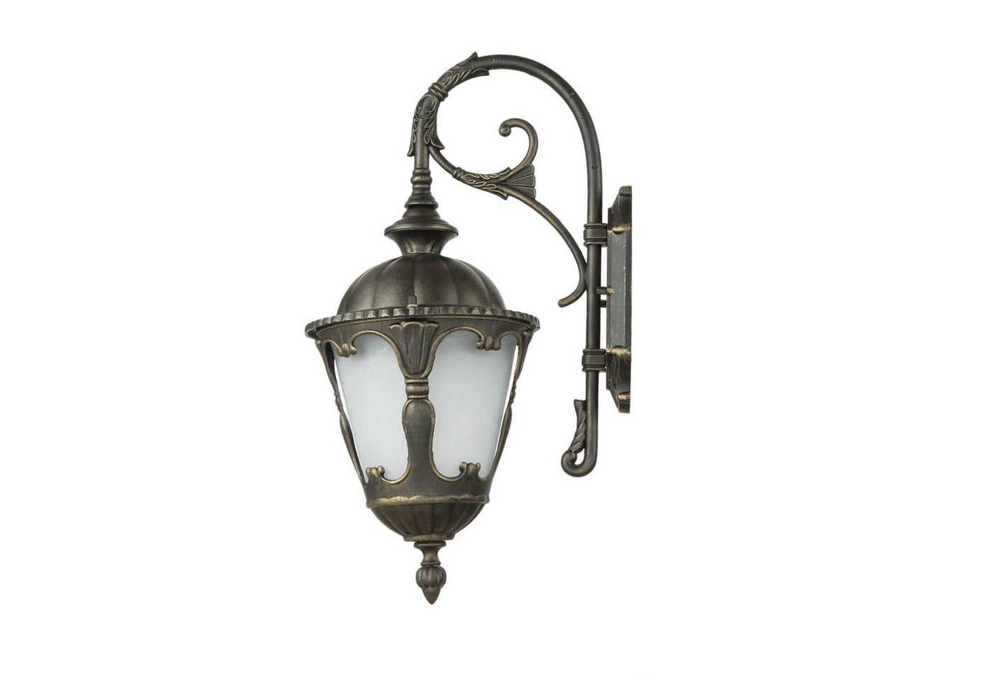 Licht-Erlebnisse Außen-Wandleuchte TYBR, ohne Leuchtmittel, LED Wandlampe außen Laterne 46 cm hoch Garten Terrasse Laterne von Licht-Erlebnisse