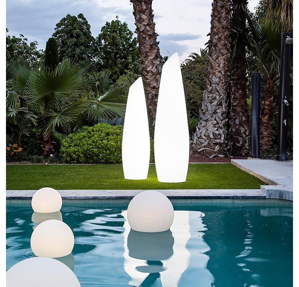 Licht-Trend LED Außen-Stehlampe Fredo Außen-Stehleuchte Kaltweiß Weiß, Kaltweiß von Licht-Trend