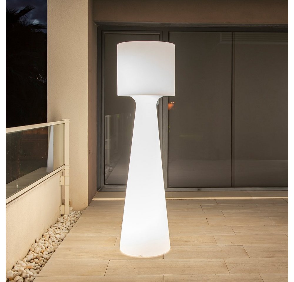 Licht-Trend LED Außen-Stehlampe Grace Außenstehleuchte 140cm Weiß, Kaltweiß von Licht-Trend