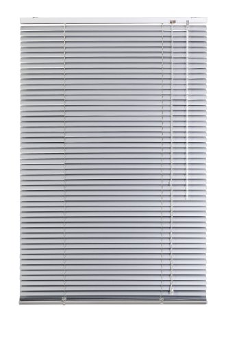 Lichtblick Jalousie Aluminium, 60 cm x 220 cm (B x L) in Silber, Sonnen- & Sichtschutz, aber auch Verdunkelungs-Rollo, für Fenster & Türen von Lichtblick