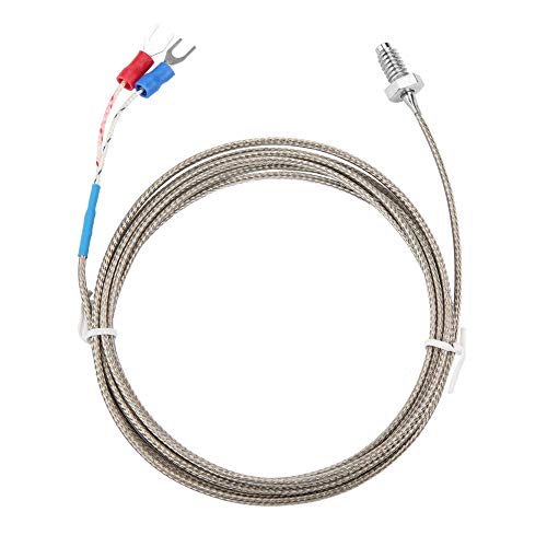 1-5M Länge Thermoelement Typ K Kabel M6 BSW Gewinde Temperaturmesssonde K Thermoelement Sensoren mit Großem Messbereich(2M) von LiebeWH