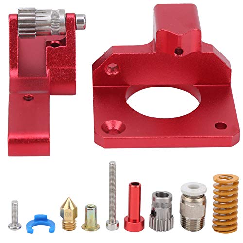 3D Drucker Extruder Kit, Aluminium Dual Extrusion Upgrade Kit für Ender-3/CR-10S PRO Original Rotes Extruderantriebszufuhr Druckerzubehör von LiebeWH