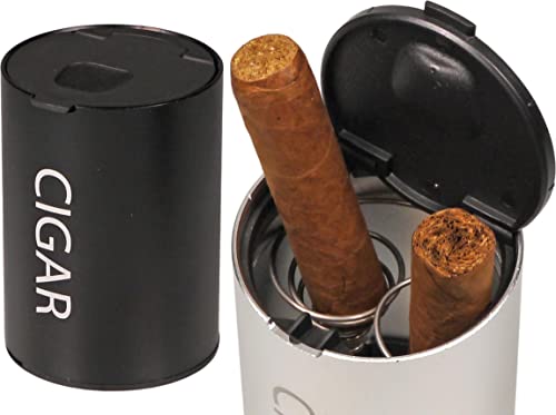 Lifestyle-Ambiente KFZ Zigarrenascher Aluminium für Dosenhalter schwarz von Lifestyle-Ambiente