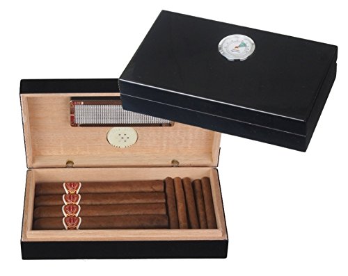 Lifestyle-Ambiente Mini Humidor Pianolack schwarz von Lifestyle-Ambiente