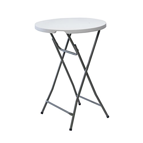 BAKAJI Lifetime Travel Stehtisch-/Garten-/Klapp-/Cocktailtisch, klappbar, 80 x 80 x 110 cm, weiß BAKAJI Lifetime Travel Stehtisch-/Garten-/Klapp-/Cocktailtisch, klappbar, 80 x 80 x 110 cm, weiß von BAKAJI