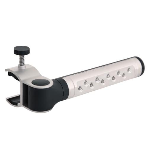 LIGHTACCENTS Grilllicht, batteriebetriebenes LED-Grilllicht, Aluminium-Klemme, 180 Grad verstellbar, 10 LED-Leuchtmittel, perfekt für Outdoor-Küche von Lightaccents