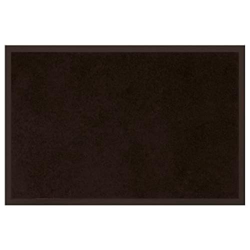 douceur d'Intérieur 1740300 Tapis Anti - 1740300, Schmutzfangmatte Rechteck , 80 X 120 Cm , Uni , Eingangsmatte , Schwarz von Douceur d'Intérieur