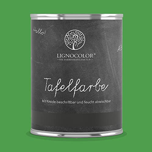 Lignocolor Tafelfarbe Tafellack echter Tafel-Look 750ml (Spring Green 06) NEU von Lignocolor