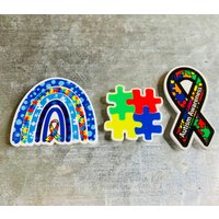 Bewusstsein Magnete | Regenbögen Rätsel Schleife von LilCrocsCustoms