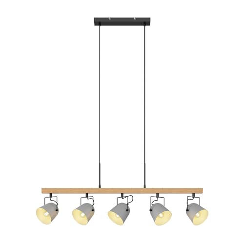Lindby Pendelleuchte 'Adalin' (Modern) aus Holz u.a. für Wohnzimmer & Esszimmer (5 flammig, E14) - Deckenlampe, Esstischlampe, Hängelampe, Hängeleuchte, Wohnzimmerlampe von Lindby