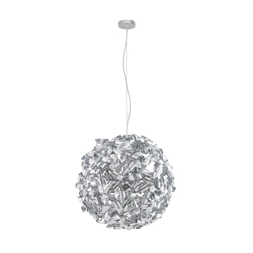 Lindby Pendelleuchte 'Caliya' (Modern) in Chrom aus Metall u.a. für Wohnzimmer & Esszimmer (9 flammig, E14) - Deckenlampe, Esstischlampe, Hängelampe, Hängeleuchte, Wohnzimmerlampe von Lindby