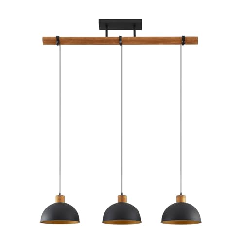 Lindby Pendelleuchte 'Flurin' (Modern) in Schwarz aus Metall u.a. für Wohnzimmer & Esszimmer (3 flammig, E27) - Deckenlampe, Esstischlampe, Hängelampe, Hängeleuchte, Wohnzimmerlampe von Lindby