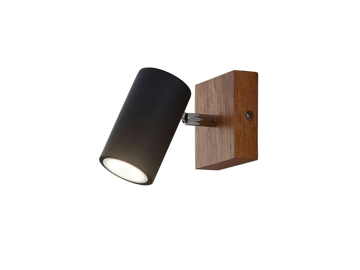 Lindby - Maniva Deckenleuchte Black/Wood Lindby von Lindby