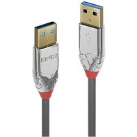 LINDY USB-Kabel USB 3.2 Gen1 (USB 3.0 / USB 3.1 Gen1) USB-A Stecker, USB-A Stecker 1.00m Grau 36626 von Lindy