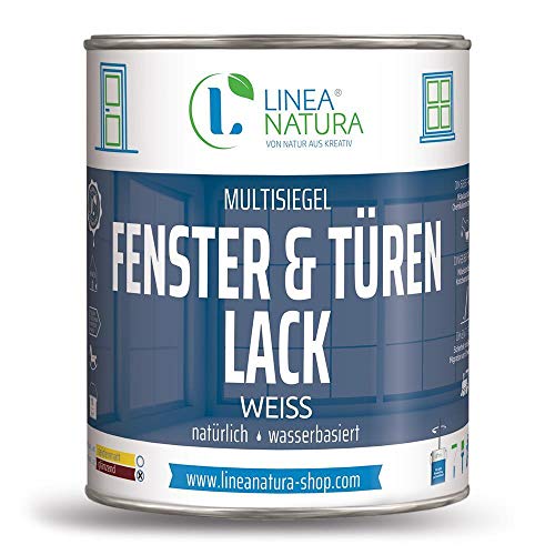 LINEA NATURA® Multisiegel Fenster- und Türenlack 1 Liter - weiß glänzend von Linea Natura